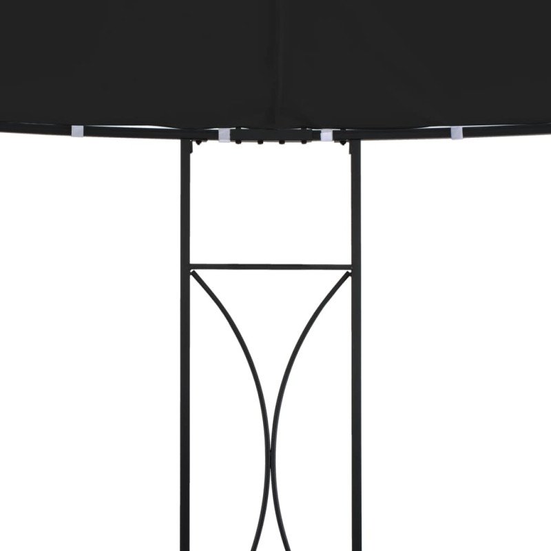 vidaXL Altánok 300x290 cm, antracitový, okrúhly