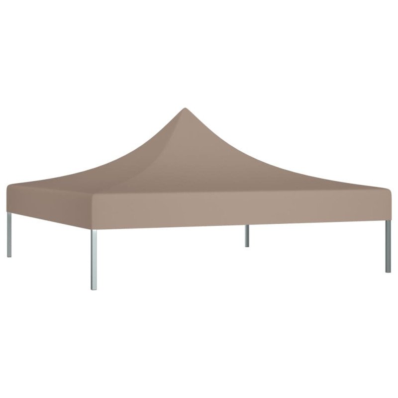 vidaXL Strecha na párty stan 2x2 m, sivohnedá 270 g/m² 