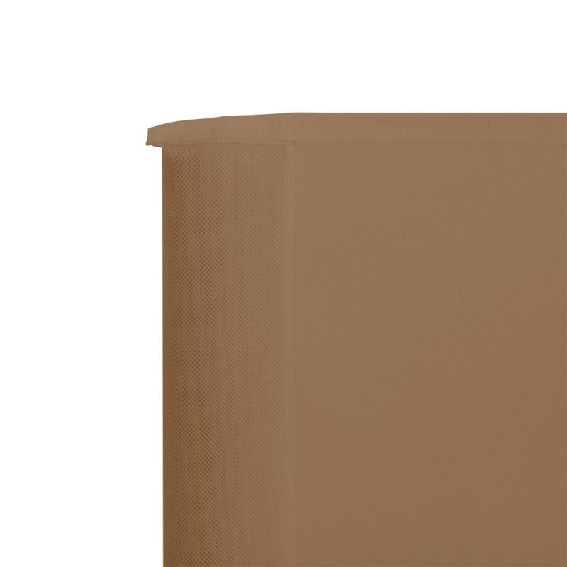 vidaXL 6-panelová zábrana proti vetru látková 800x160 cm sivo-hnedá