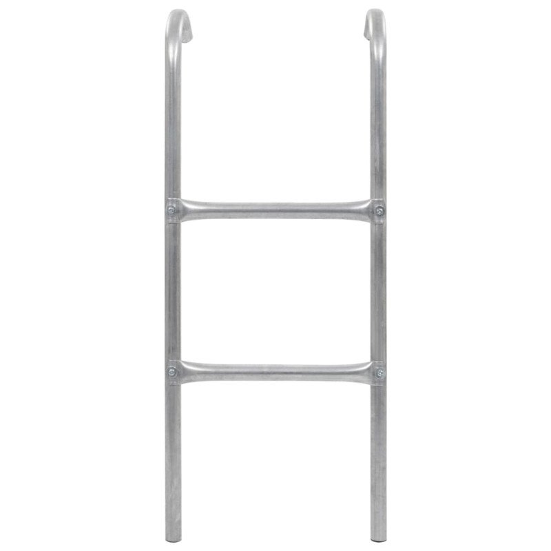 vidaXL Dvojstupňový rebrík k trampolíne, oceľ, strieborný 72 cm