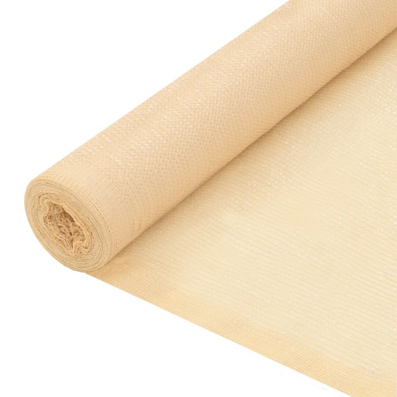 vidaXL Tieniaca sieť HDPE 1x10 m béžová