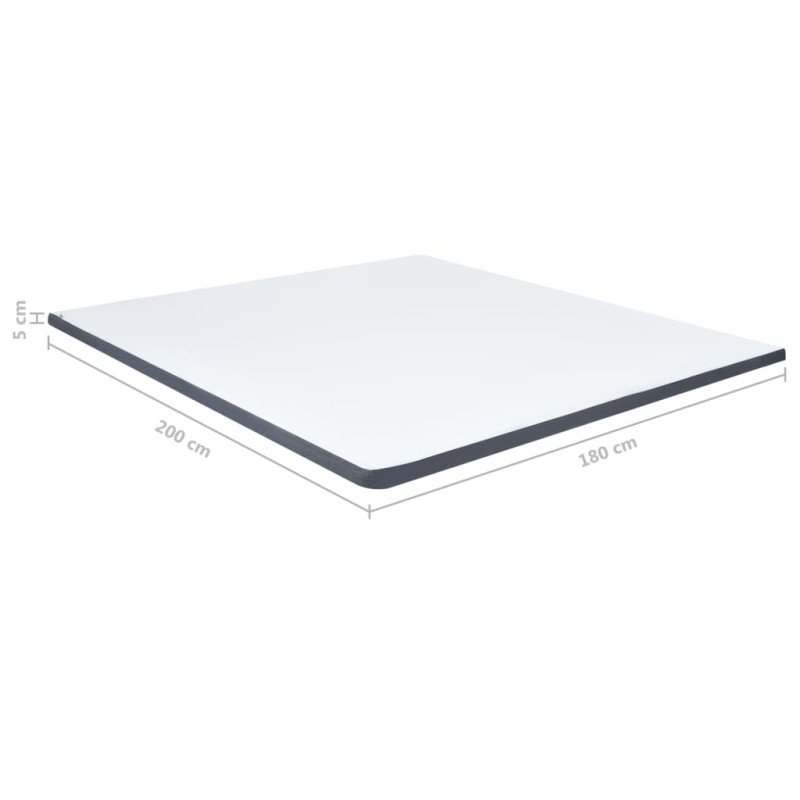 vidaXL Vrchný matrac na posteľ boxspring 200x180x5 cm