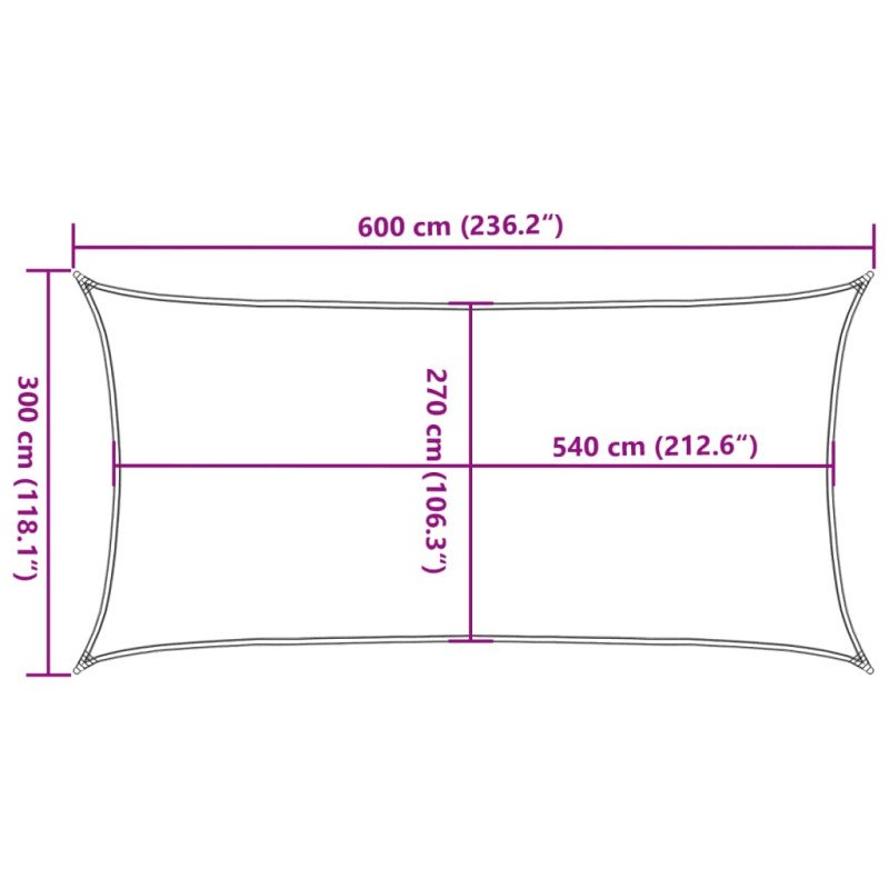 vidaXL Tieniaca plachta 160 g/m², antracitová 3x6 m, HDPE