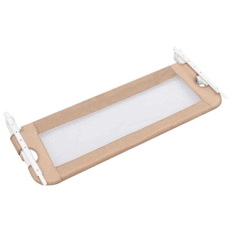 vidaXL Zábrana na detskú posteľ, sivohnedá 102x42 cm, polyester