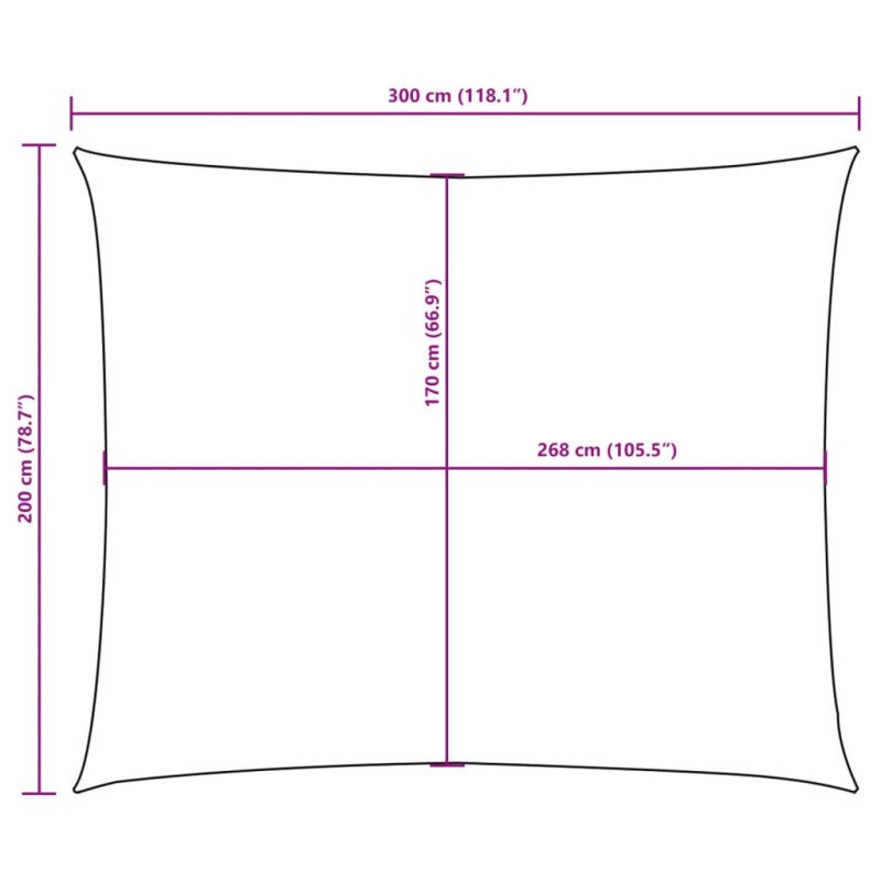 vidaXL Tieniaca plachta, oxford, obdĺžniková 2x3 m, béžová