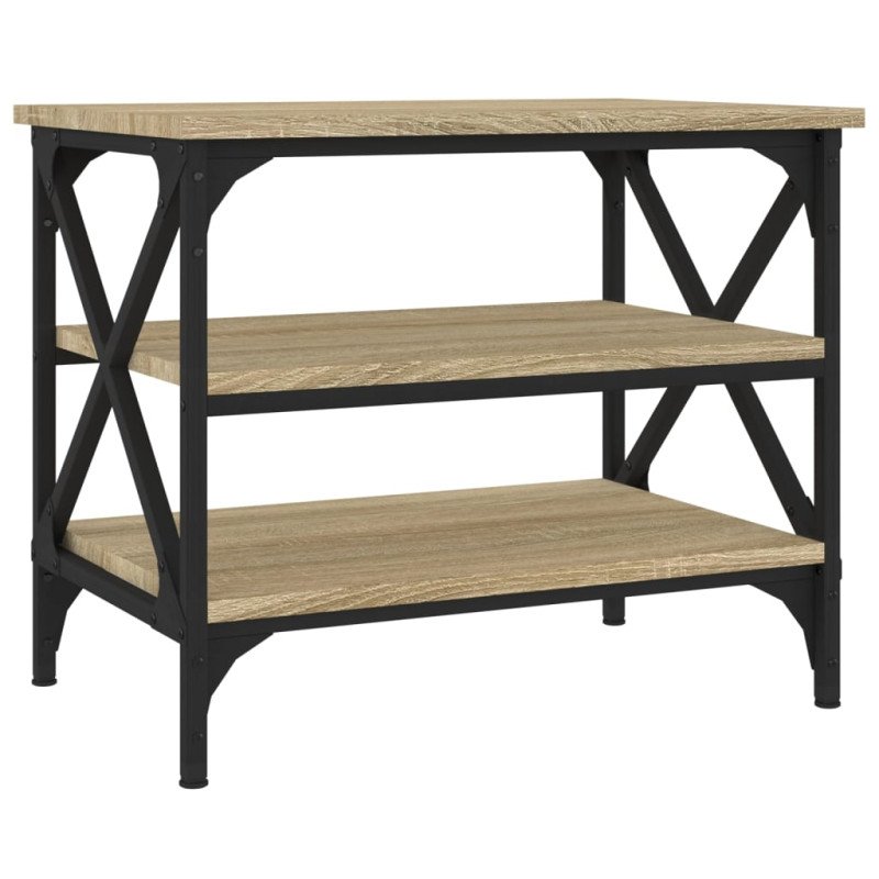 vidaXL Bočný stolík dub sonoma 55x38x45 cm spracované drevo