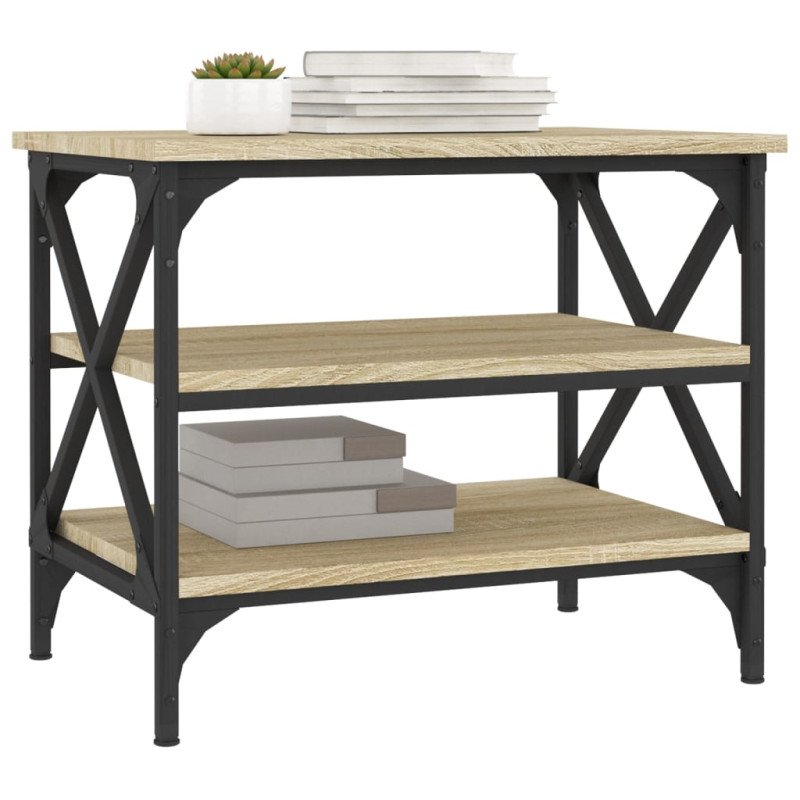 vidaXL Bočný stolík dub sonoma 55x38x45 cm spracované drevo