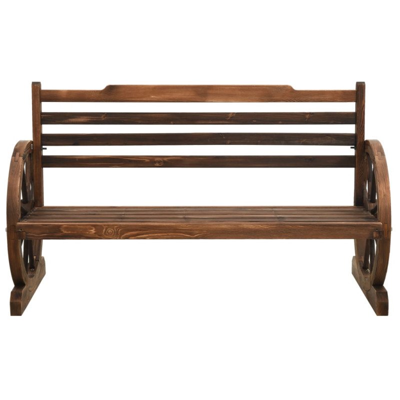 vidaXL Záhradná lavička 112 cm masívne jedľové drevo