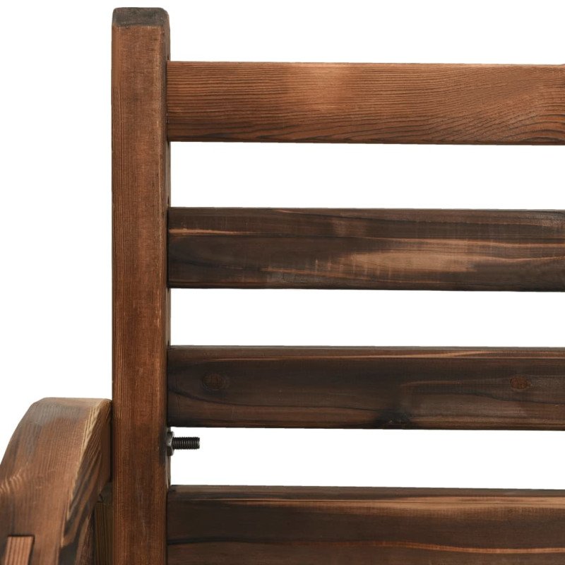 vidaXL Záhradná lavička 112 cm masívne jedľové drevo