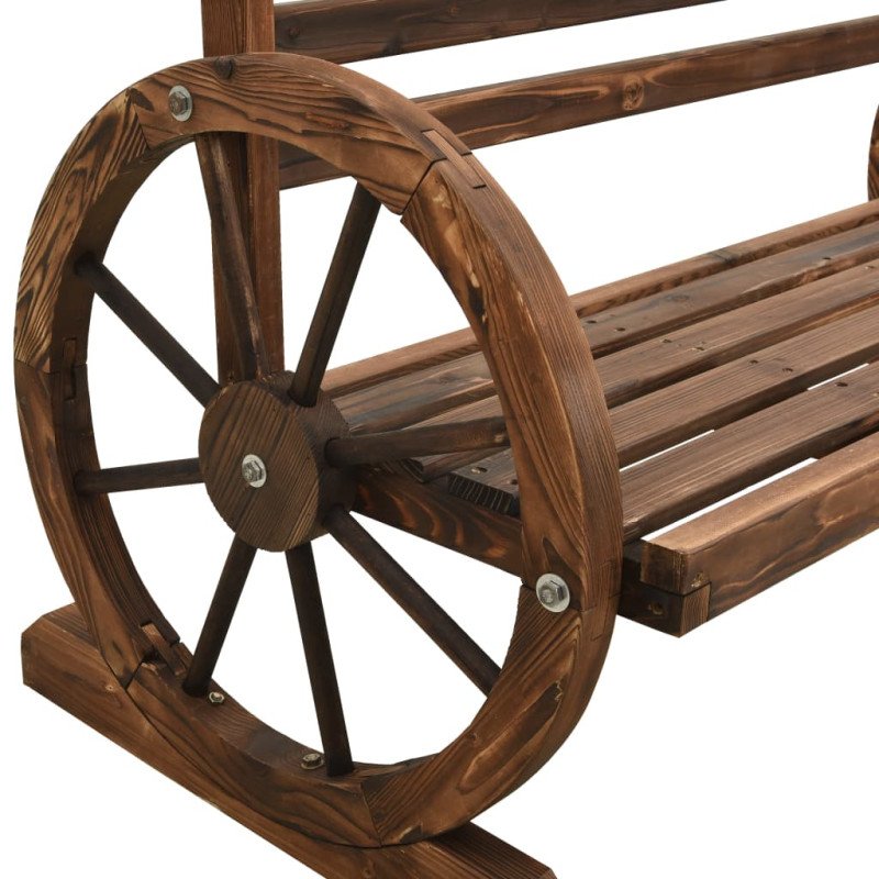 vidaXL Záhradná lavička 112 cm masívne jedľové drevo
