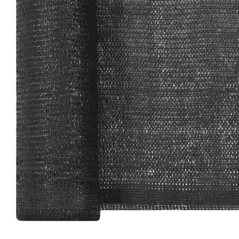 vidaXL Tieniaca sieť HDPE 1,5x25 m čierna