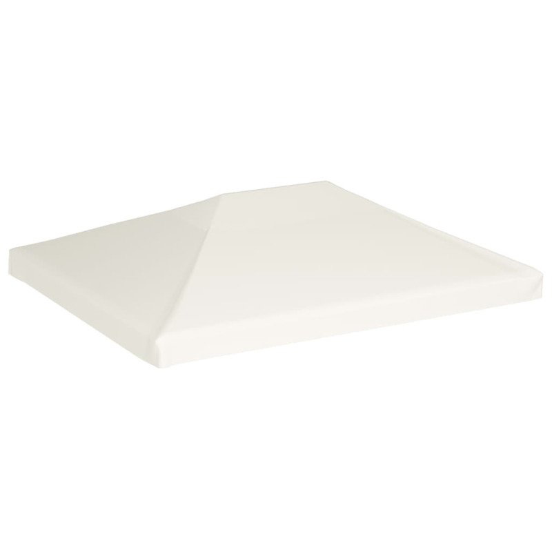 vidaXL Strieška na altánok 310 g/m² 4x3 m krémovo-biela
