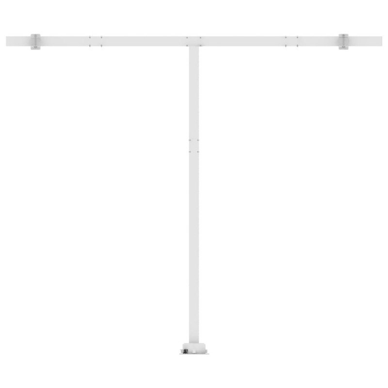 vidaXL Samostatne stojaca ručne zaťahovacia markíza 400x300 cm krémová