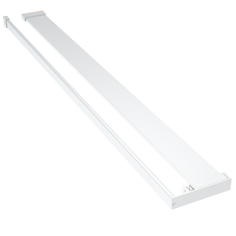 vidaXL Sprchová stena s policou chrómová 80x195 cm ESG sklo a hliník