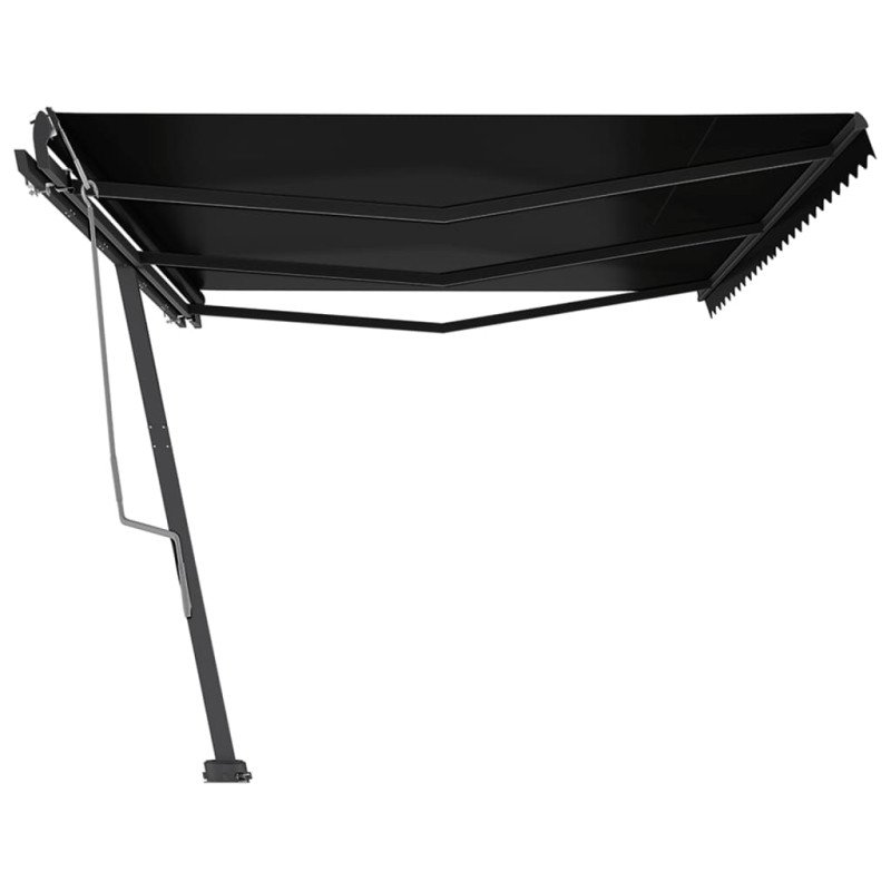 vidaXL Stojaca ručne zaťahovacia markíza 600x350 cm antracitová