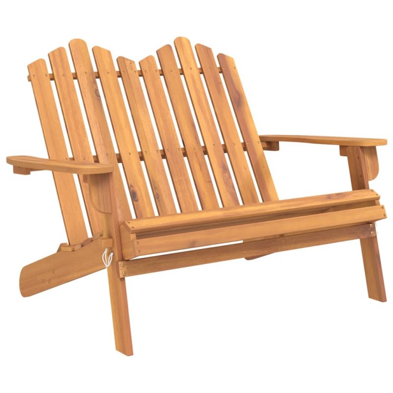 vidaXL Adirondack Záhradná lavička 126 cm masívne akáciové drevo