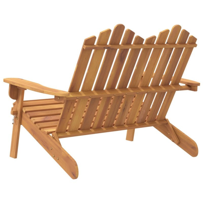 vidaXL Adirondack Záhradná lavička 126 cm masívne akáciové drevo