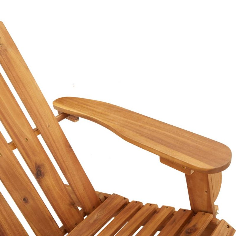 vidaXL Adirondack Záhradná lavička 126 cm masívne akáciové drevo