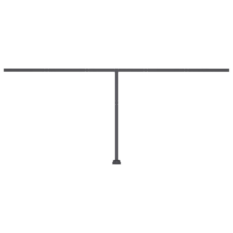 vidaXL Automatická markíza, LED a senzor vetra 600x350 cm, žltá/biela