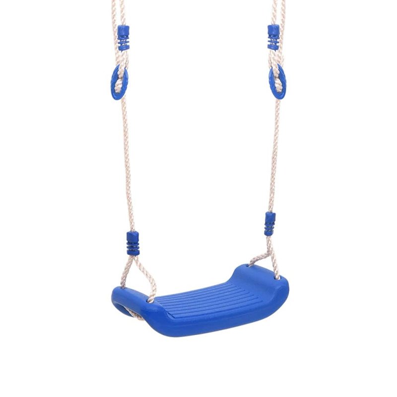  vidaXL Sedadlá na hojdačku s lanami 2 ks modré 37x15 cm polyetylén