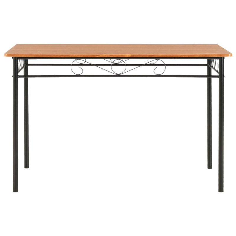 vidaXL Jedálenský stôl hnedý 120 x 70 x 75 cm MDF