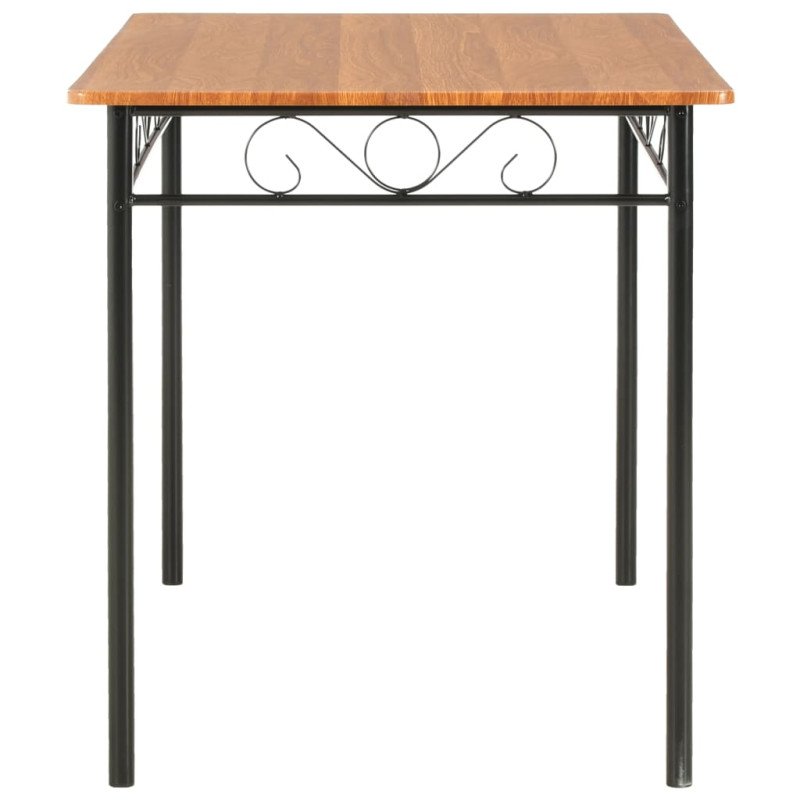 vidaXL Jedálenský stôl hnedý 120 x 70 x 75 cm MDF
