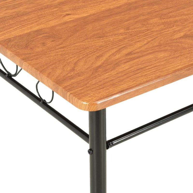 vidaXL Jedálenský stôl hnedý 120 x 70 x 75 cm MDF