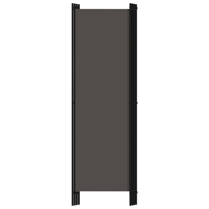 vidaXL 4-panelový paraván antracitový 200x180 cm 