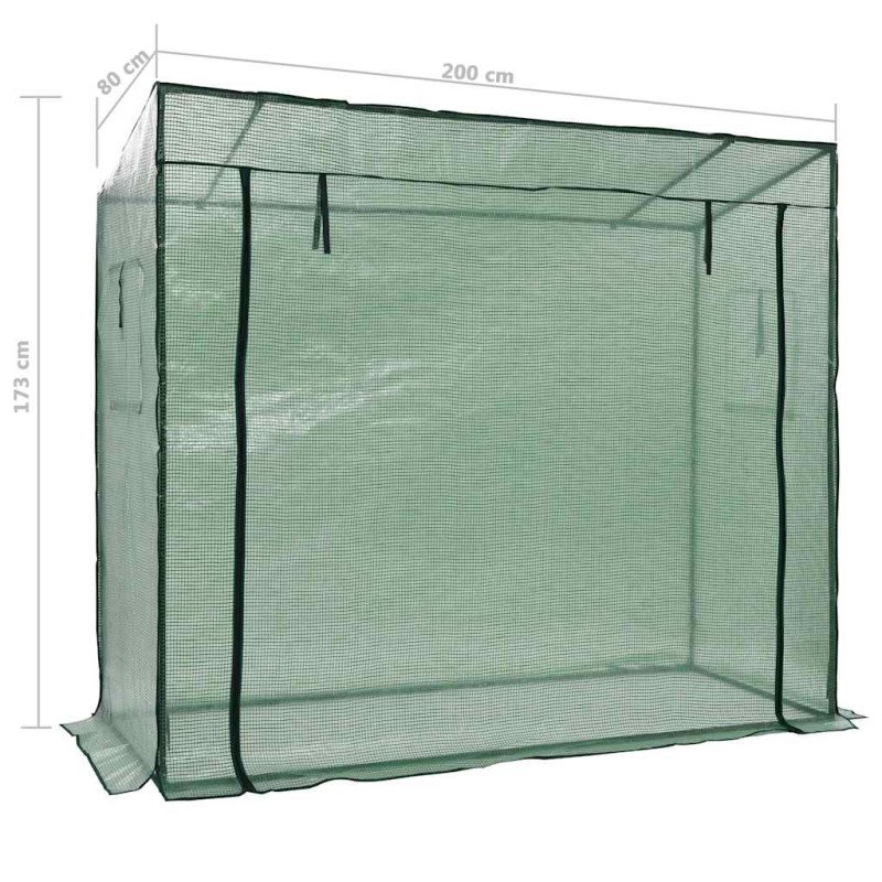 vidaXL Skleník 200x80x173 cm