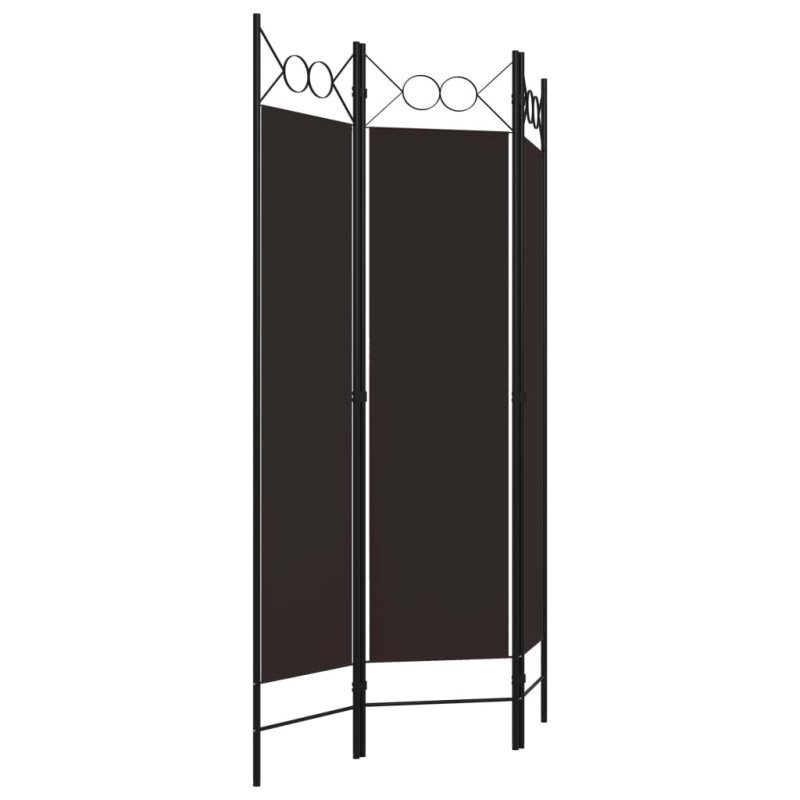 vidaXL Paraván s 3 panelmi, hnedý 120x180 cm 