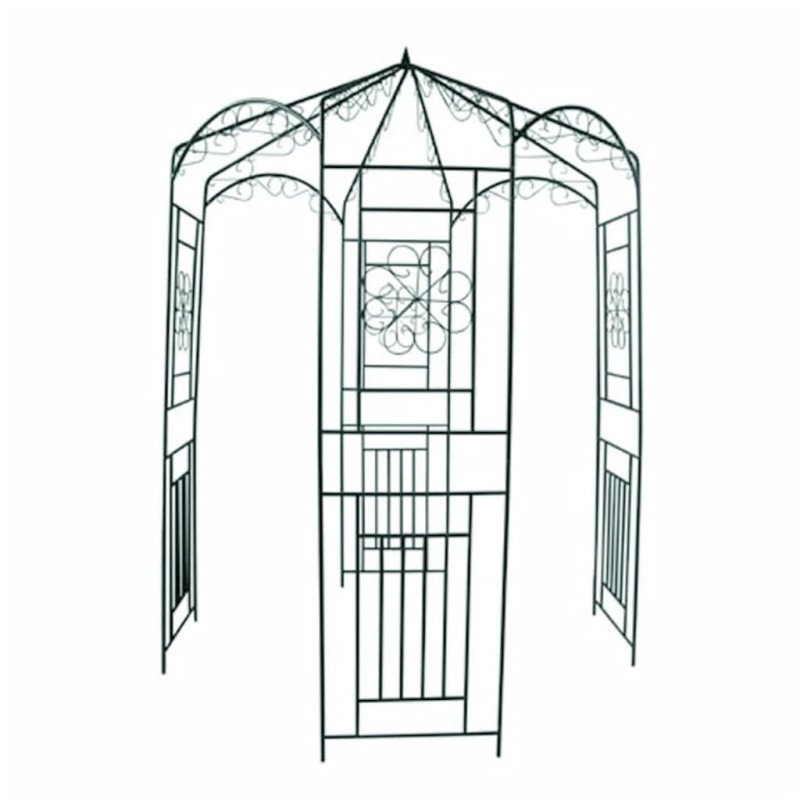vidaXL Záhradná pergola 250 cm, tmavozelená