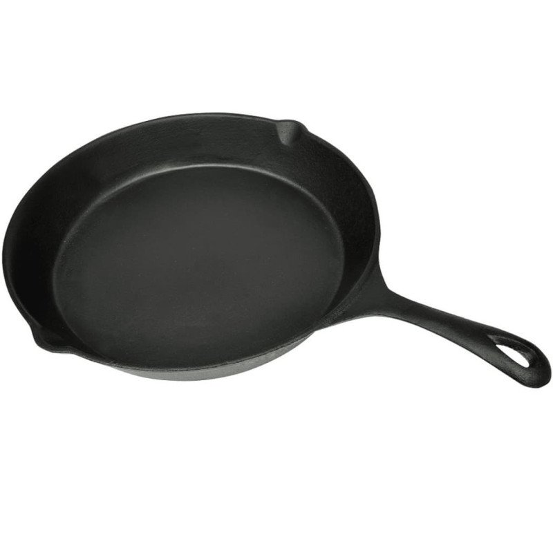 vidaXL Okrúhla liatinová grilovacia panvica, 30 cm