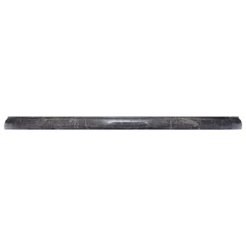 vidaXL Stolová doska čierna Ø50x2,5 cm mramor