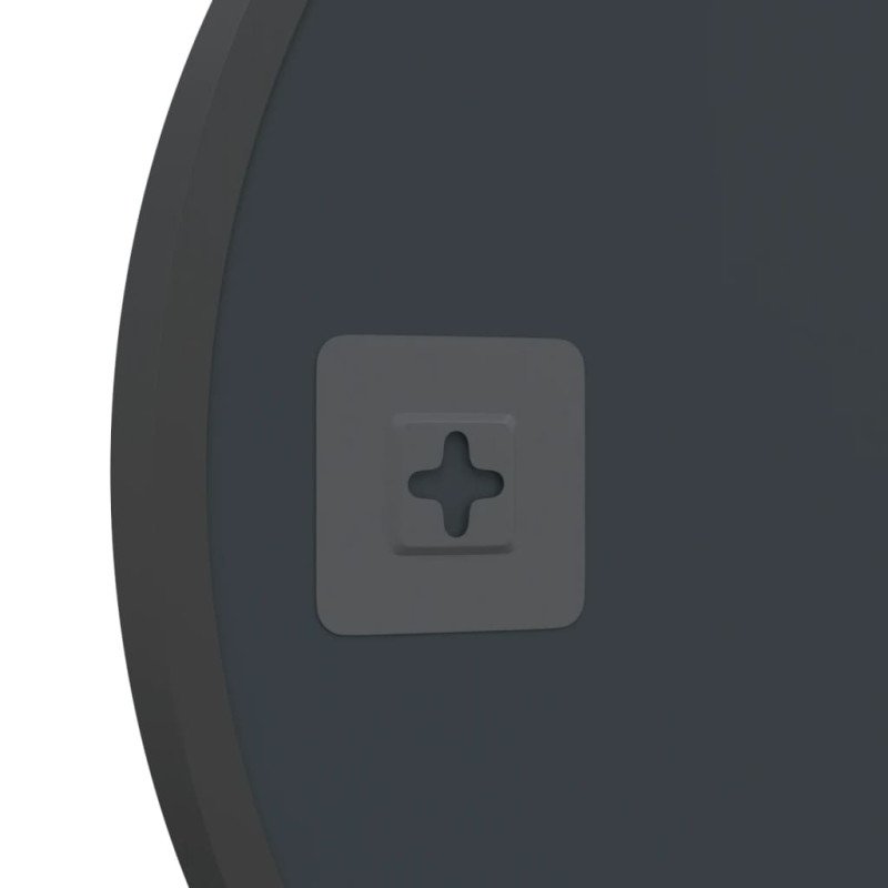 vidaXL Nástenné zrkadlo čierne 50 cm