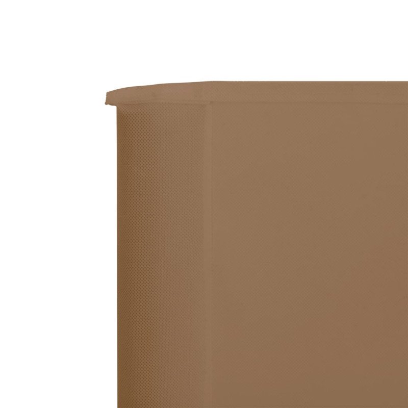 vidaXL 5-panelová zábrana proti vetru látková 600x80 cm sivo-hnedá