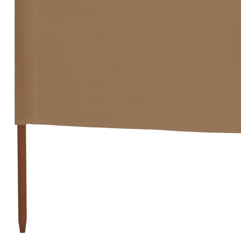 vidaXL 5-panelová zábrana proti vetru látková 600x80 cm sivo-hnedá