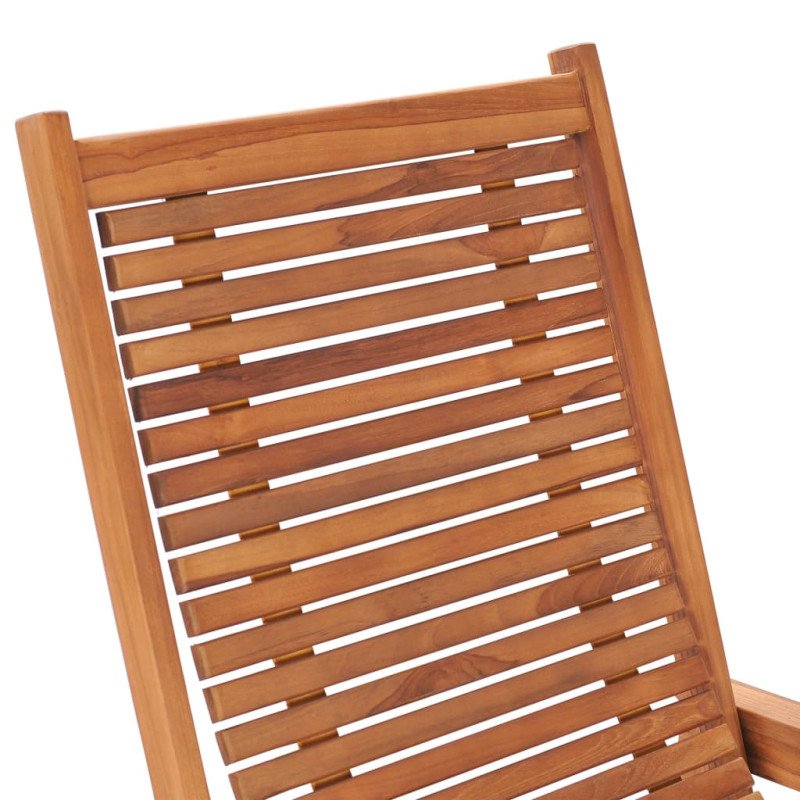vidaXL Záhradné kreslo s podnožkou, tíkový masív