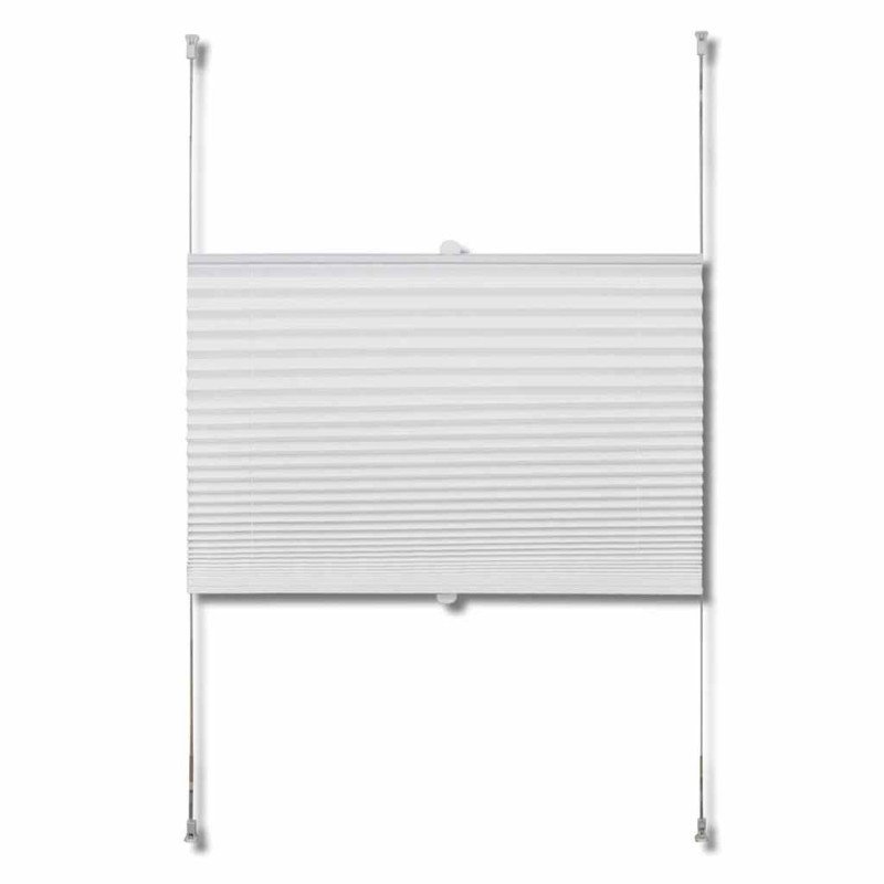 Plisovaná roleta 60 x 100 cm, biela