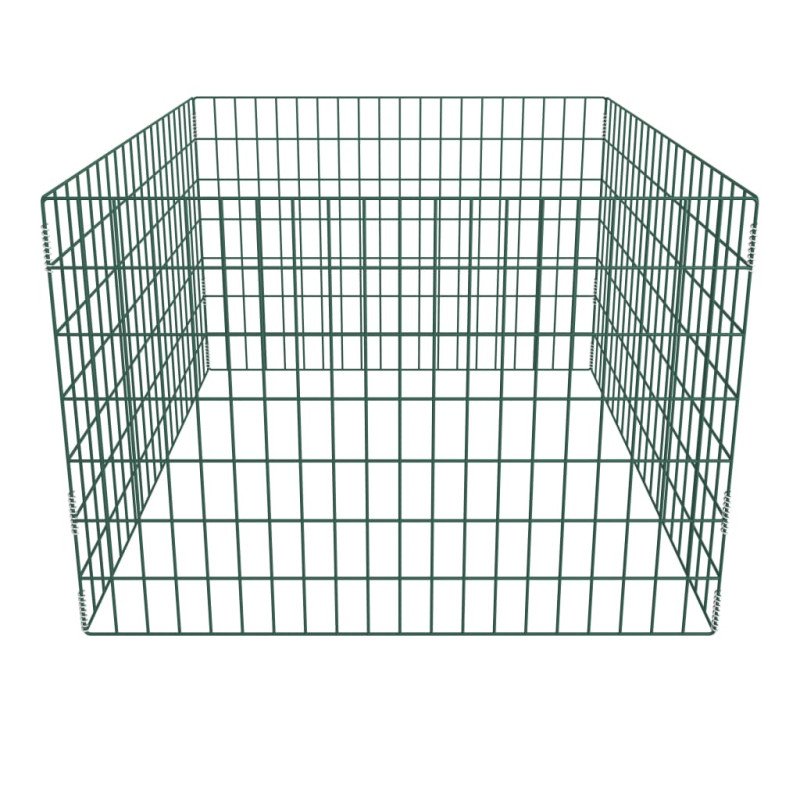 vidaXL Štvorcový záhradný kompostér z pletiva 100x100x70 cm
