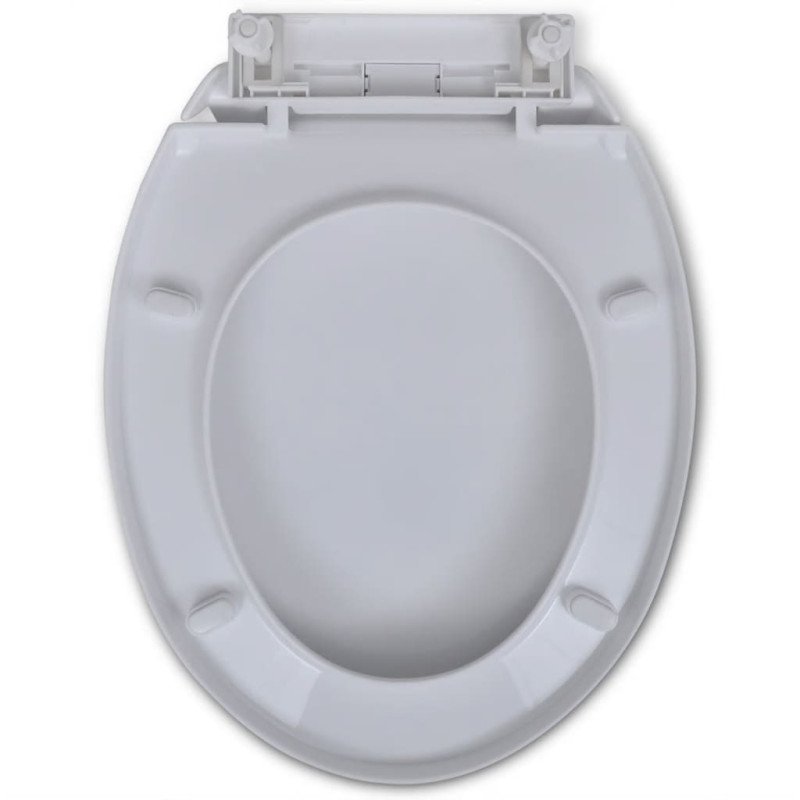 vidaXL WC sedadlo, pomalé sklápanie, biele, oválne