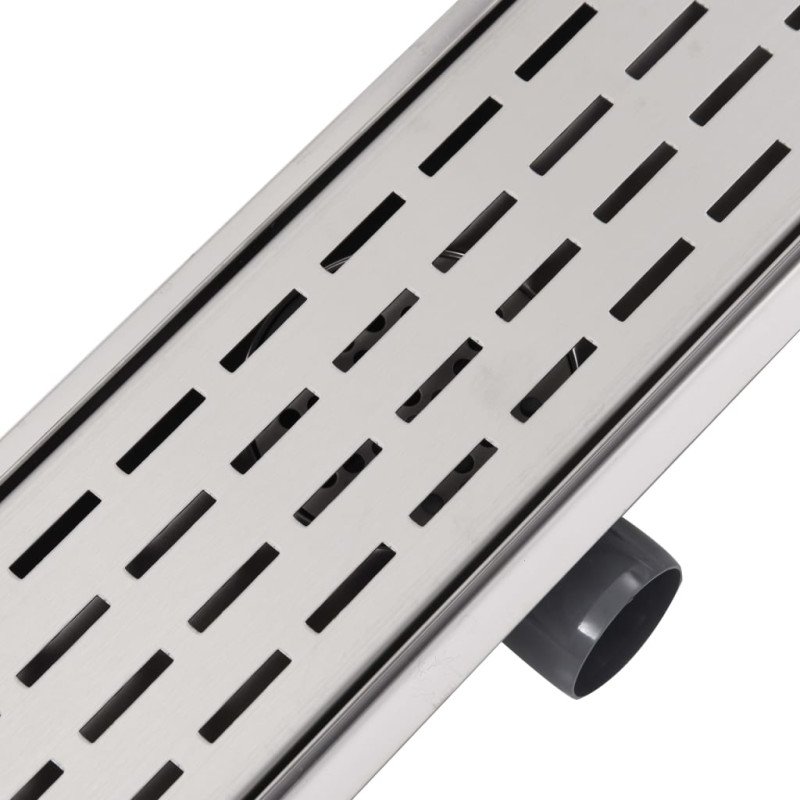 vidaXL Rovný sprchový odtok, 930x140 mm, nerezová oceľ