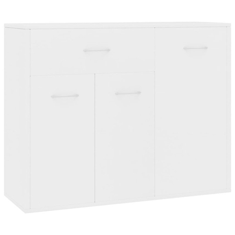 vidaXL Komoda, biela 88x30x70 cm, kompozitné drevo