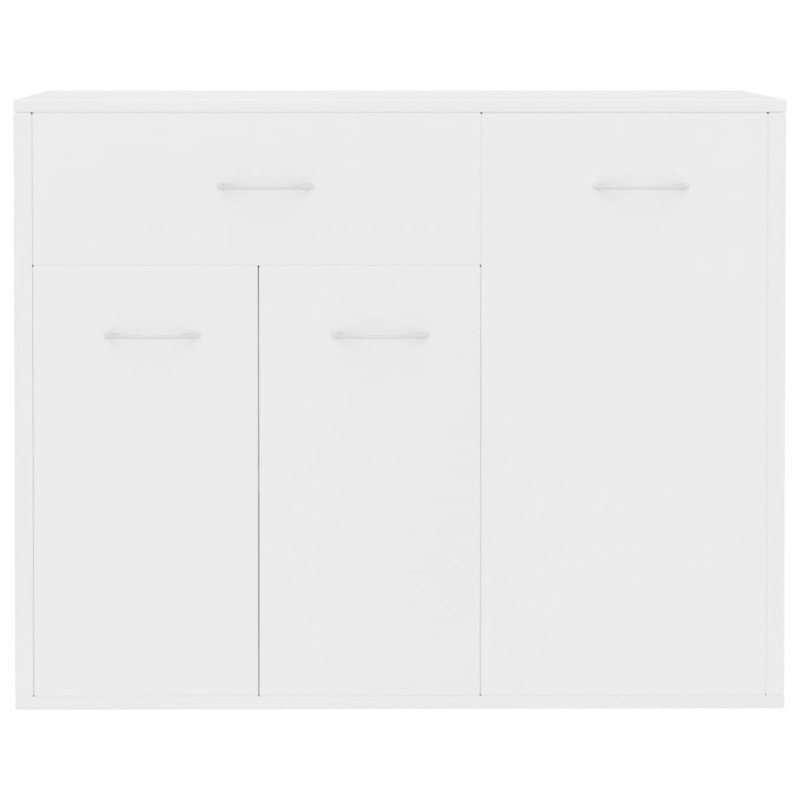 vidaXL Komoda, biela 88x30x70 cm, kompozitné drevo