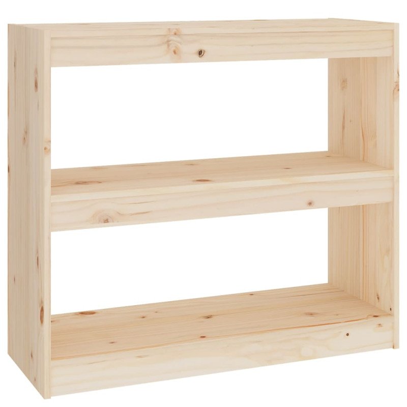 vidaXL Knižnica/deliaca stena 80x30x71,5 cm masívna borovica