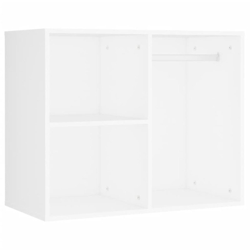 vidaXL Toaletný stolík s LED a 2 skrinkami biele spracované drevo