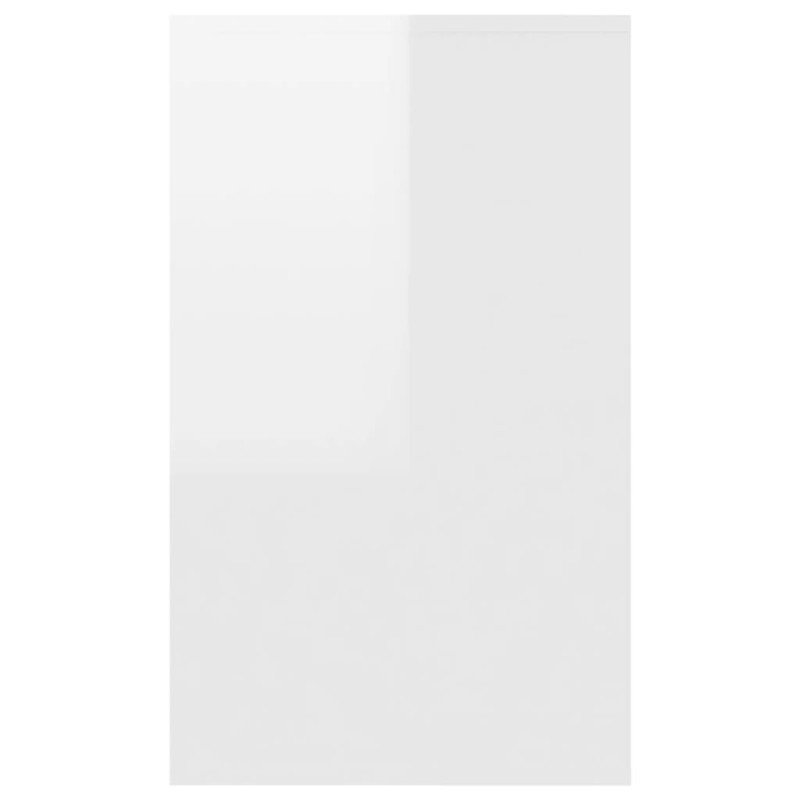vidaXL Komoda s 3 zásuvkami lesklá biela 120x41x75 cm drevotrieska