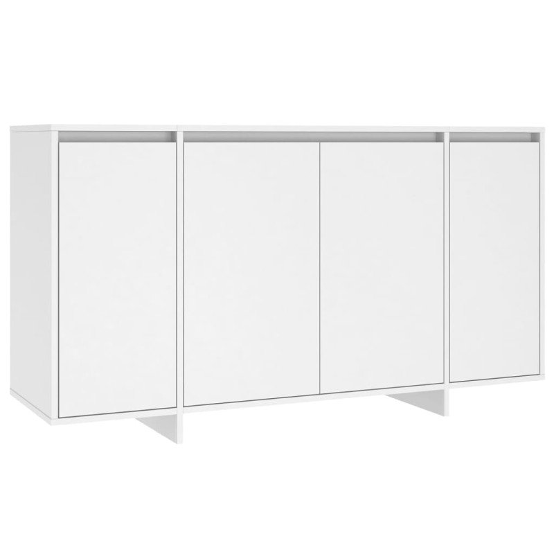 vidaXL Komoda biela 135x41x75 cm drevotrieska