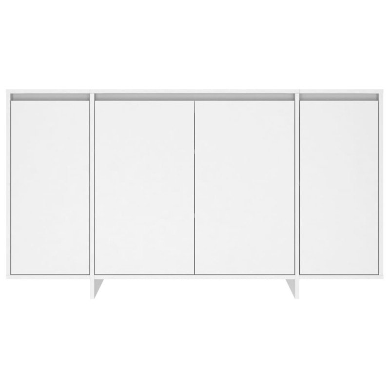 vidaXL Komoda biela 135x41x75 cm drevotrieska