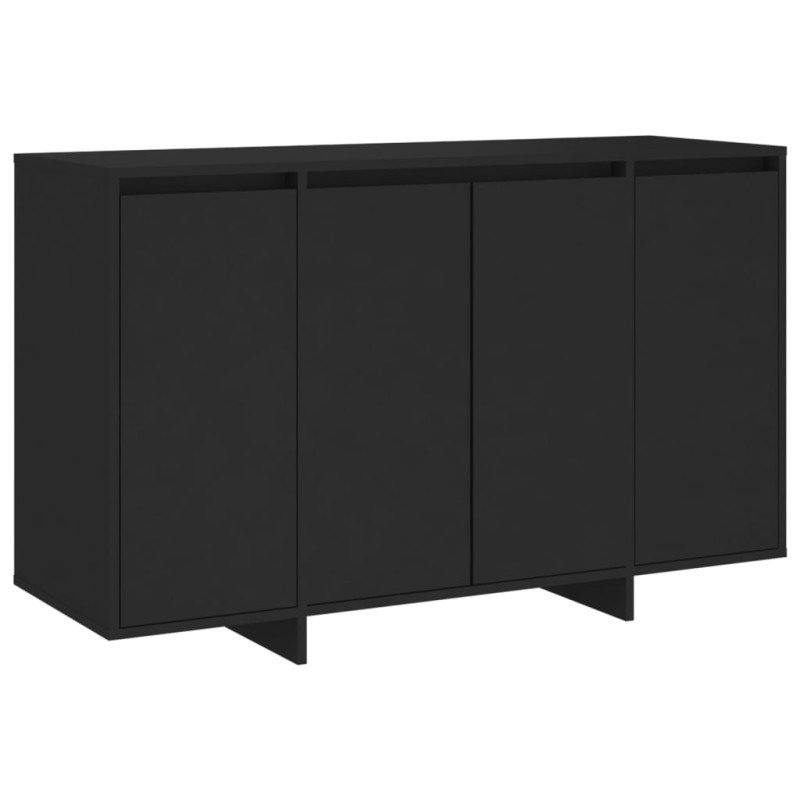 vidaXL Komoda čierna 120x41x75 cm drevotrieska