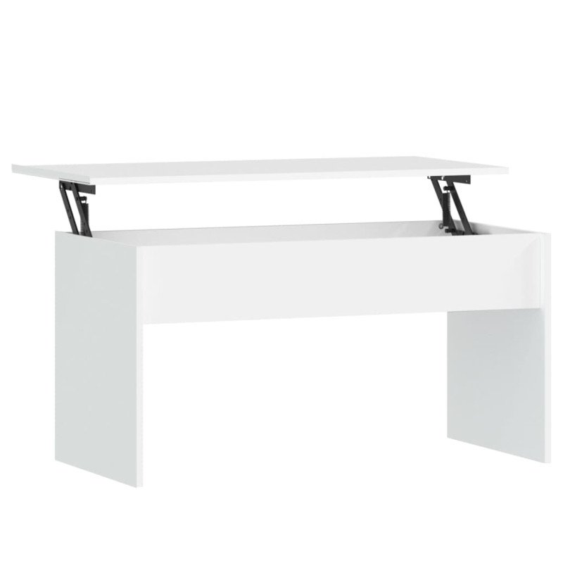 vidaXL Konferenčný stolík biely 102x50,5x52,5 cm spracované drevo